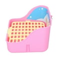 thumbnail image 4 of Small Animal Litter Box Toilet, Easy To Install Stable Plastic High Hardness Small Animal Toilet  for Hamsters Rabbits Blue,Yellow,Pink,White, 4 of 7