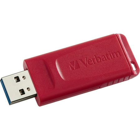 Verbatim, VER97005, 64GB Store 'n' Go USB Flash Drive - Red, 1 / Each,