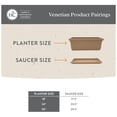 thumbnail image 5 of The HC Companies 24-Inch Venetian Window Planter Box with Drain Plug, Chocolate, 5 of 8