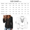 thumbnail image 6 of SUNBS Women Tops Long Sleeve V Neck Lace Trim Blouses for Women Dressy Casual Tunic Shirts, 6 of 8