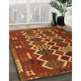 thumbnail image 3 of Ahgly Company Machine Washable Indoor Round Contemporary Sedona Brown Area Rugs, 8' Round, 3 of 7