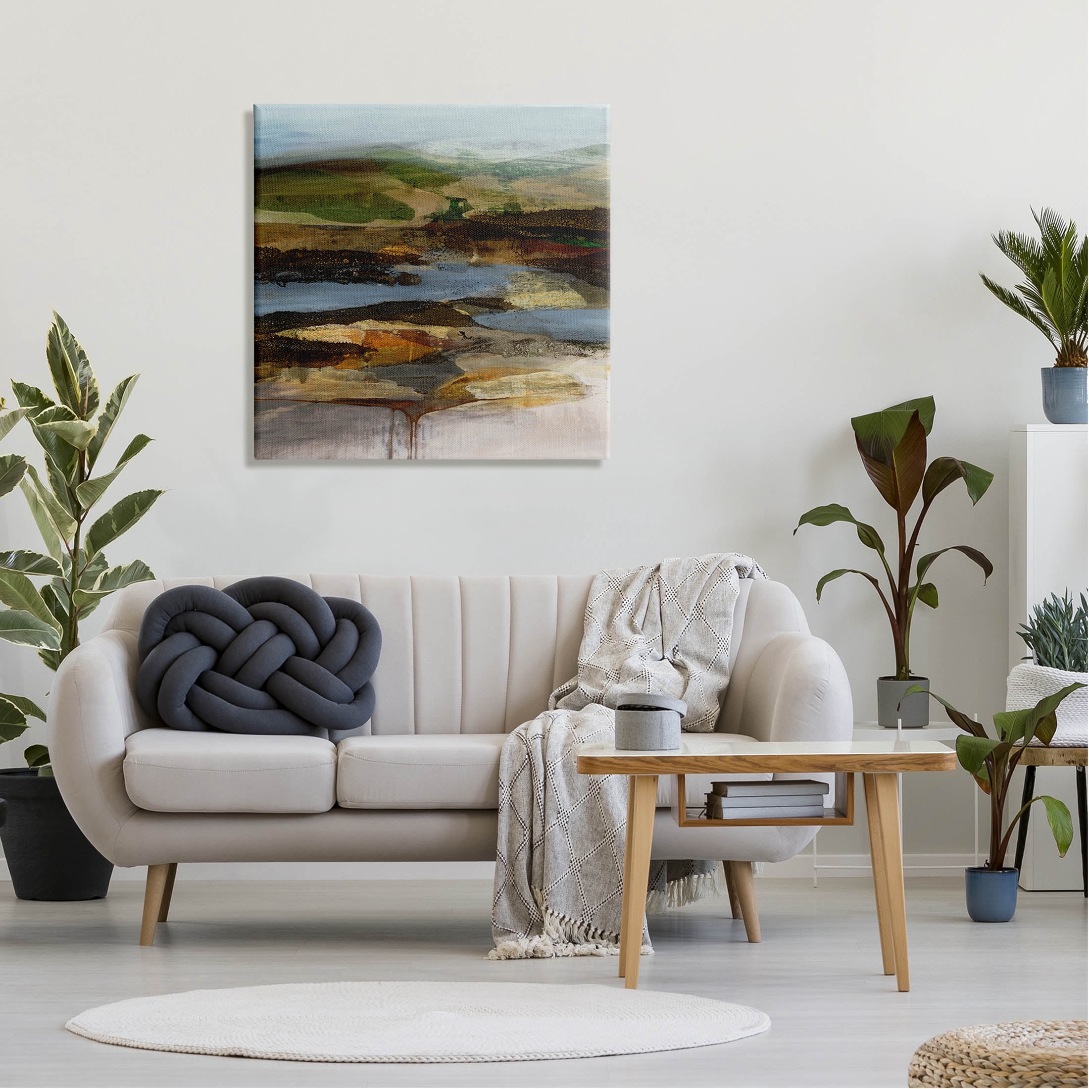 Stupell Industries Detailed Abstract Landscape Horizon Painting Gallery Wrapped Canvas Print Wall Art, Design by Ruth Fromstein