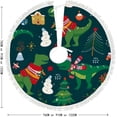 thumbnail image 5 of GZHJMY Christmas Tree Skirt Xmas Tree Skirts 48" Сhristmas Dinosaur Christmas Tree Mat for Christmas Holiday Party Ornaments, 5 of 5