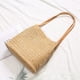 thumbnail image 5 of Bolso de paja tejido a mano para mujer, tipo cubo, tipo bandolera (beige oscuro), 5 of 6