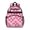 Pink Plaid Baseball Pattern, variant on Softballs and Text Black Pattern Cute School Backpack Bag for School with Padded Back and Adjustable Shoulder Straps 15.25"x11.5"x5.25"