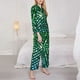thumbnail image 3 of Balery Green Disco Lights Conjunto de Pijama con Estampado para Mujer, Conjunto de Dos Piezas con Manga Larga, Ropa de Dormir Suave con Bolsillos, Pijamas Cómodos-Small, 3 of 7