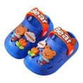 thumbnail image 4 of Dakaela 6M-6Y Toddler Garden Clogs Boys Girls Slip on Water Shoes Summer Lightweight Outdoor Baby Cute Slides Sandals for Beach Pool Blue, 4 of 5