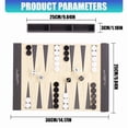thumbnail image 5 of Premium Rolls Up Backgammon Board PU Backgammon Game Mat Board Foldable Design For Camping And Social Gatherings, 5 of 12