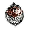 thumbnail image 2 of All-Seeing Eye Card Pendant Necklace, Mystic Divination Jewelry Featuring An All-Seeing Eye With Tarot Vision Inspired Design For Spiritual Guidance And Fate Insights, Handcrafted, 2 of 7