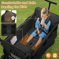 thumbnail image 3 of Vomeast Wagon Stroller for Kids,Spacious 2-Seater Stroller Wagon with Adjustable Canopy,Pull & Push Handle,5-Point Harness,Foldable for Toddlers, Black, 3 of 10