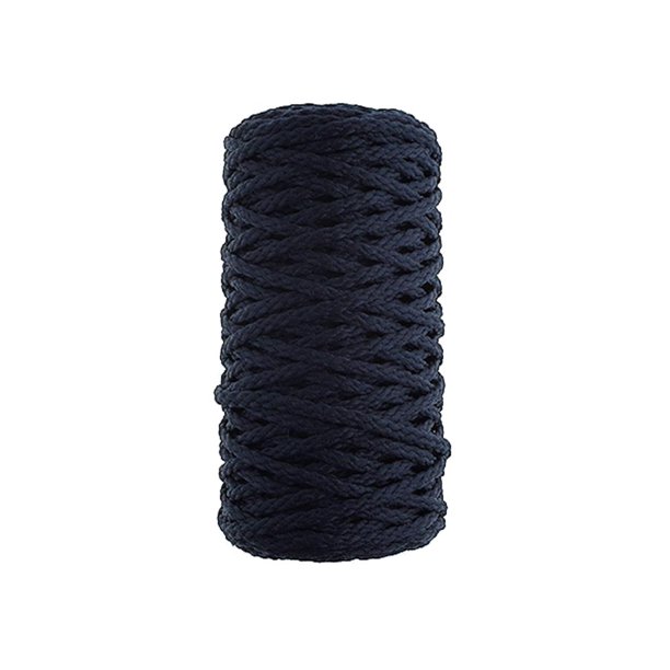 John Bead Braided Macrame Cord 4mm 70yd Navy Blue