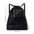 thumbnail image 4 of Yuarrent Bolsa de secado húmedo para natación, de hombro para deportes de playa al aire libre, correa ajustable, bolsa portátil, ropa, traje de Deportes acuáticos Negro L Yuarrent OD020170-04, 4 of 6