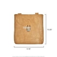 thumbnail image 5 of Brown Medieval Renaissance Pirate Fair Costume Suede Leather Pouch Satchel Bag LARP, 5 of 5