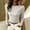 Khaki, variant on Oplxuo Women Long Sleeve Shirts Rib Knit Slim Fit Tops Basic Tee 2026 Fall Outfits Casual T-Shirt Underscrubs Layer Clothes