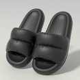 thumbnail image 2 of Genuine Leather Men's Sandals with Memory Foam Natural Cork Fashionable And Casual Home Sandals Thick-Soled Soft-Soled Couple's Bread Slippers, 2 of 4