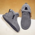 thumbnail image 5 of Girls Boys Winter Snow Boots Ankle Booties Zip Closure Furry Lined Keep Warm Non Slip Winter Shoes for Kids Children, 5 of 7