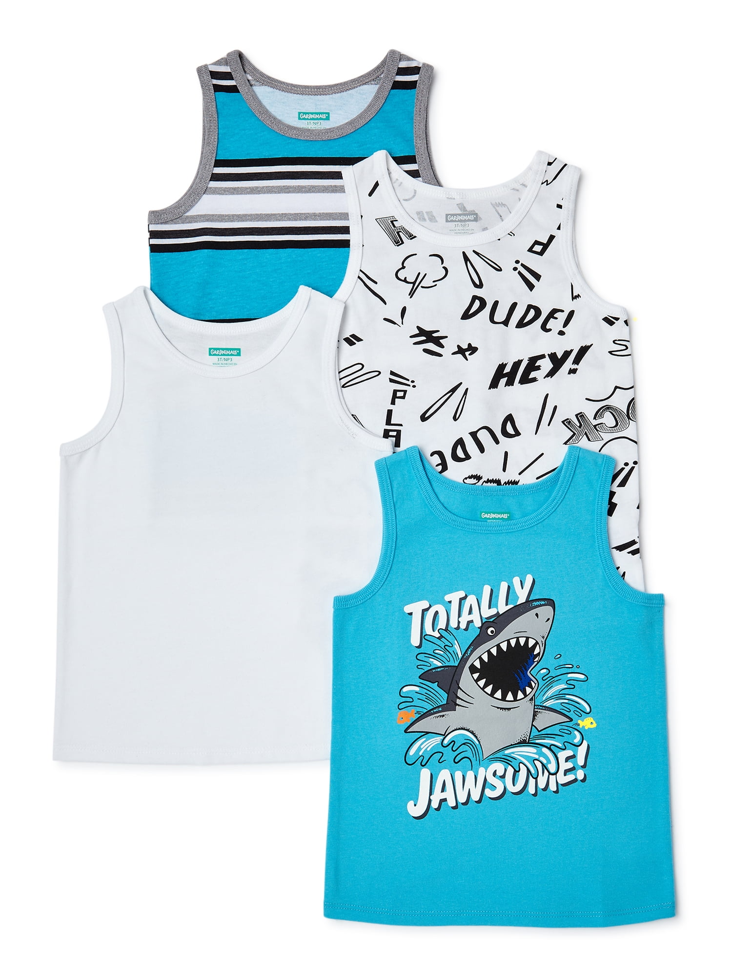 Garanimals Garanimals Baby Boy & Toddler Boy TankTop Multipack, 4