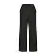 thumbnail image 3 of Posijego Women's Plus Size Wide Leg Pants Cotton Linen Baggy Lounge Pants Elastic Waist Casual Trousers, 3 of 5