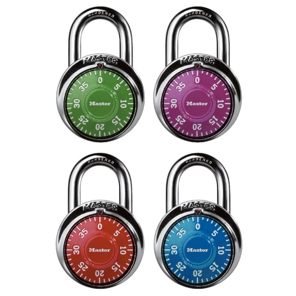 Master Lock Stainless Steel 48 mm (1-7/8 in) Combination Lock, 19 mm (3/4 in) shackle