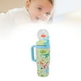 thumbnail image 1 of Kids Water Bottle, 710ml Stainless Steel Whale Fountain Tumbler with Handle Lid and Straw, Spill Proof Sippy Cup for Kids Teens Adults Sports Travel School, 1 of 7