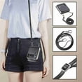 thumbnail image 6 of Dteck Galaxy Z Flip 3 Case, Florial Shockrpoof PU Leather Wallet Case with Card Holder + Lanyard Crossbody Strap Protective Case for Samsung Galaxy Z Flip 3 5G 2021, Black, 6 of 9