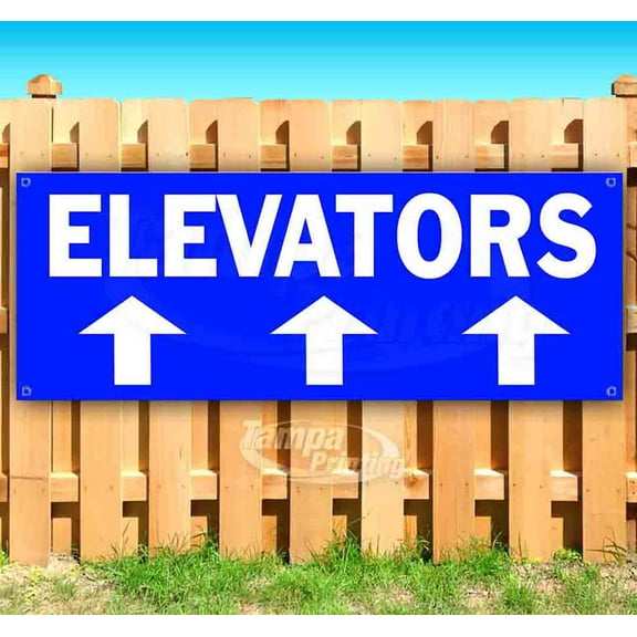 Elevators 13 oz Vinyl Banner With Metal Grommets
