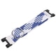 thumbnail image 5 of Correa de reloj inteligente trenzada de nailon suave, repuesto de 22mm, elástica y transpirable, compatible con Amazfit T Rex, azul y blanco, 5 of 5