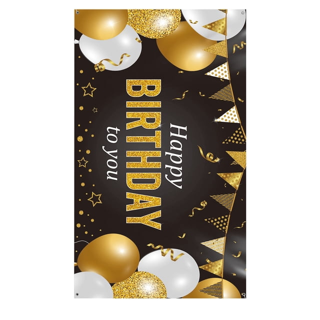 Matsuzay Paño de fondo de Navidad Pancartas de cumpleaños multifuncionales Adorno de puerta para el hogar Fiesta Bar Restaurante Hotel Decoración Kits de decoración para fiestas Tipo 1 Matsuzay HA060010-01