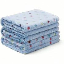 1 Pack 3 Blankets er Soft Cute Dot Pattern Pet Blanket Flannel Throw for Dog Puppy Cat Small 23x16 Blue