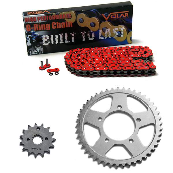 Caltric Golden O-Ring Drive Chain /& Sprockets Kit Compatible With Suzuki Gsx600F Gsx-600F Katana 600 1992-1999