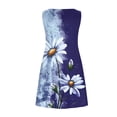 thumbnail image 4 of SMihono Robe d'Été pour Femmes Grande Taille Robes d'Été pour Femmes Plage Florale T-Shirt Robe Décontractée Poches Boho Robe Débardeur, 4 of 5