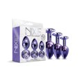 thumbnail image 5 of Nixie Metal Butt Plug Trainer Set W/inlaid Jewel - Purple Metallic, 5 of 5