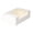 White/7 3/4" x 4 3/4" x 2 1/4", variant on Pastry Tek Kraft Paper Pastry / Cake Box - with Window - 9 3/4" x 3 1/4" x 2 1/4" - 100 count box