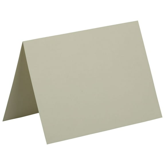 JAM Paper Fold Over Cards, 5in x 6 5/8in, Ivory, 100/Pack