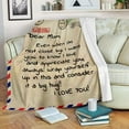 thumbnail image 2 of Yibo Blanket to My Daughter from Mom Letter Printed Quilts Fleece Blankets Birthday Gifts Valentine's Day Holiday for Bed Couch Living Room, 2 of 6
