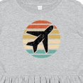 thumbnail image 4 of Inktastic Airplane Pilot Vintage Sunset Girls Toddler Dress, 4 of 5
