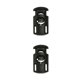 thumbnail image 2 of Guardurnaity 100 piezas Tapón de plástico Cordón Ropa deportiva Bloqueo de cable Agujero doble Agujero Toggle Cordón Negro 2.651.45 negro 15 2.65*1.45 2piezas, 2 of 6