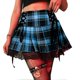 thumbnail image 4 of Women Ladies High Waist Pink Plaid Pleated Skirt With Puttee Slim-Waist Lace Skirt For 2021, 4 of 4
