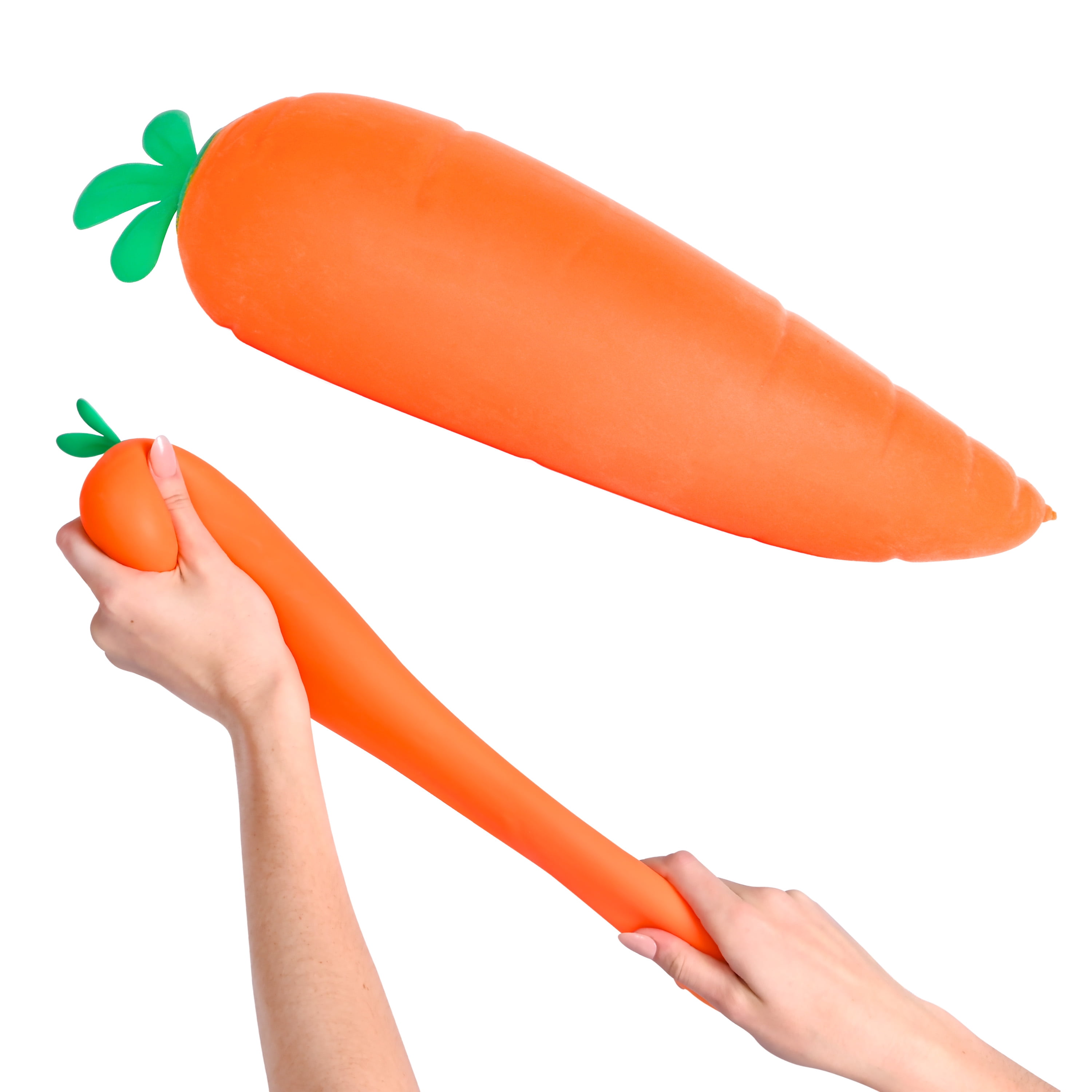 Toymendous Squishy Carrot – Jumbo 12.5 inch Squishy Vegetable | Giant Stress Relief Toy | Fidget Sensory Food Fun for Kids, Teens & Adults