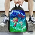 thumbnail image 3 of Invader Zim Backpacks Casual Daypacks Student Book Bag Printing Satchel Rucksack Lightweight Schoolbag, 3 of 8