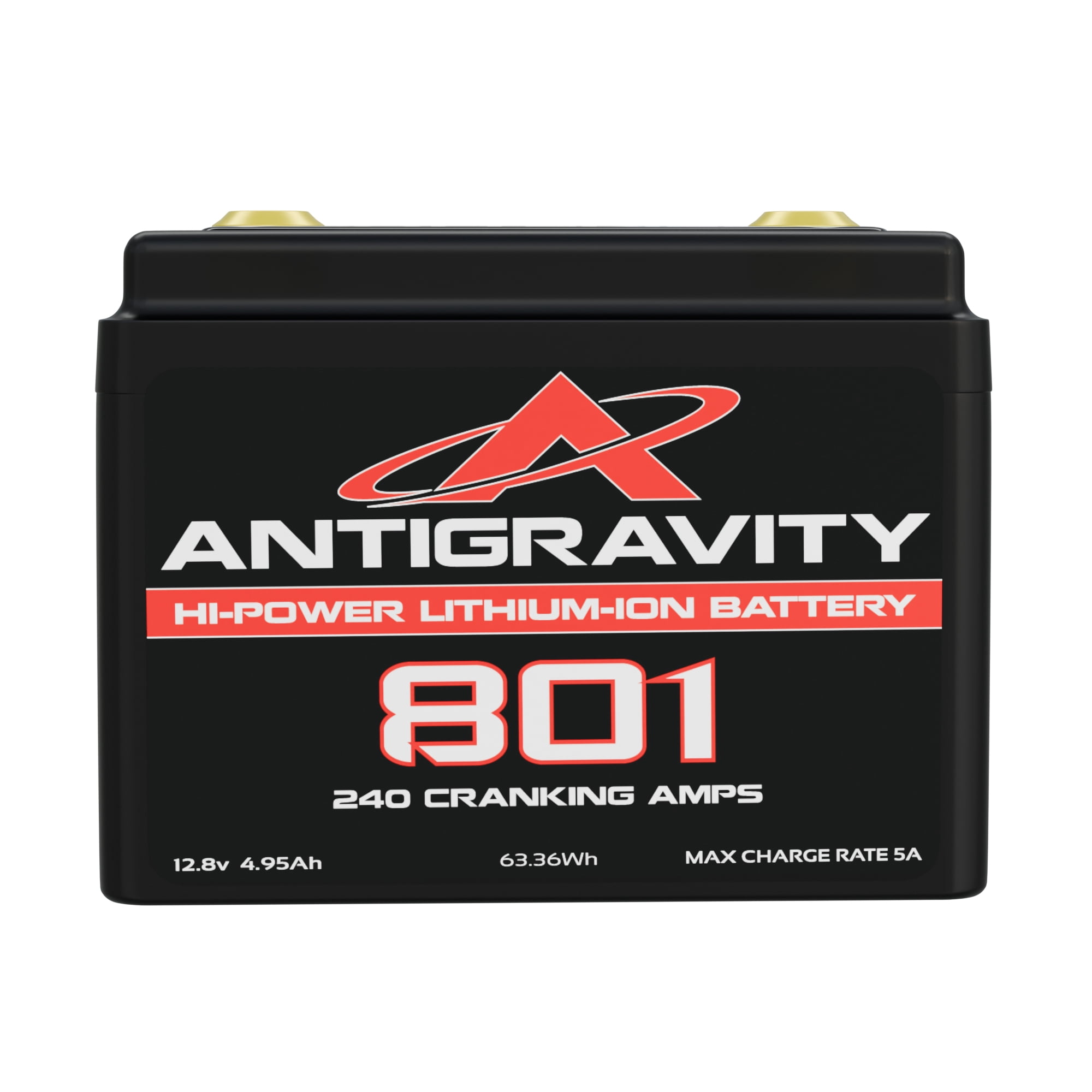 Antigravity AG-801 Lithium Motorcycle Battery, 12V Small Case Powersports Battery, 240 Cranking Amps