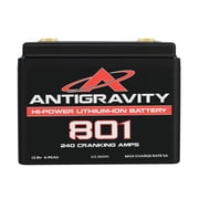 Antigravity AG-801 Lithium Motorcycle Battery, 12V Small Case Powersports Battery, 240 Cranking Amps