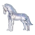 thumbnail image 1 of Figura de caballo de cristal sintético, pequeña estatua de caballo transparente, escultura de animal coleccionable para sala de estar, hogar, oficina, decoración de escritorio, 1 of 8