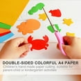 thumbnail image 5 of Minkissy 100Pcs Assorted Color Origami Paper Sheets for Children Handmade Projects 29.7x21cm, 5 of 5