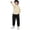X-282Black, variant on Big Girls Boys Thermal Down Pants Elastic Waist Solid Color Comfortable Warm Trousers For Cold Weather And Outdoor Activities Black 2-3 Years