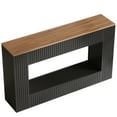 thumbnail image 6 of Finmind Modern Console Table, 55-Inch Wood Entryway Table with Storage, Narrow Long Sofa Table Behind Couch for Living Room, Hallway, Black&Brown, 6 of 8