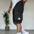 thumbnail image 5 of SwiftWear Men's Quick-Dry Solid Color Cargo Shorts with Pockets - Lightweight Athletic Outdoor Sports Fitness Shorts, 5 of 5