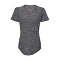 thumbnail image 2 of Adidas - Women's Mèlange Tech V-Neck T-Shirt - A373, 2 of 3