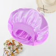 thumbnail image 3 of D-GROEE Satin Bonnet Satin Bonnet,Hair Bonnets for Curly Hair Sleeping for Women Satin Sleep Cap, Sleep Bonnets for Men Curly Hair,Satin Bonnet with Elastic Soft Band Big Bonnet, 3 of 6