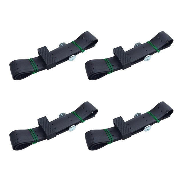 4pcs 3.5x90cm Correas ajustables de goma suave para árboles Planta Hebilla Correas de soporte